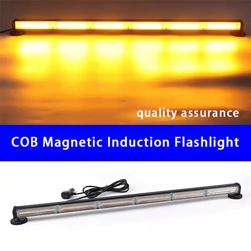 12V 24V Warning Amber Red Strobe Beacon Magnetic Yellow