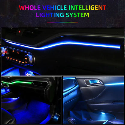 In Interior Acrylic Guide Fiber Strip Backlight Ambient Rbg