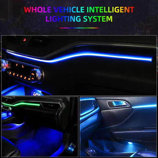 In Rbg Color Ambient Interior Acrylic Strip Guide Fiber