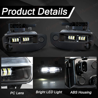 For Dodge Ram 1500 2019 2020 Fog Lamps 2021 2022 2023 Drl