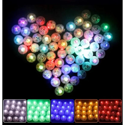 100 10PCS Luminous Tumbler Ball MINI Balloon Colorful Flashing
