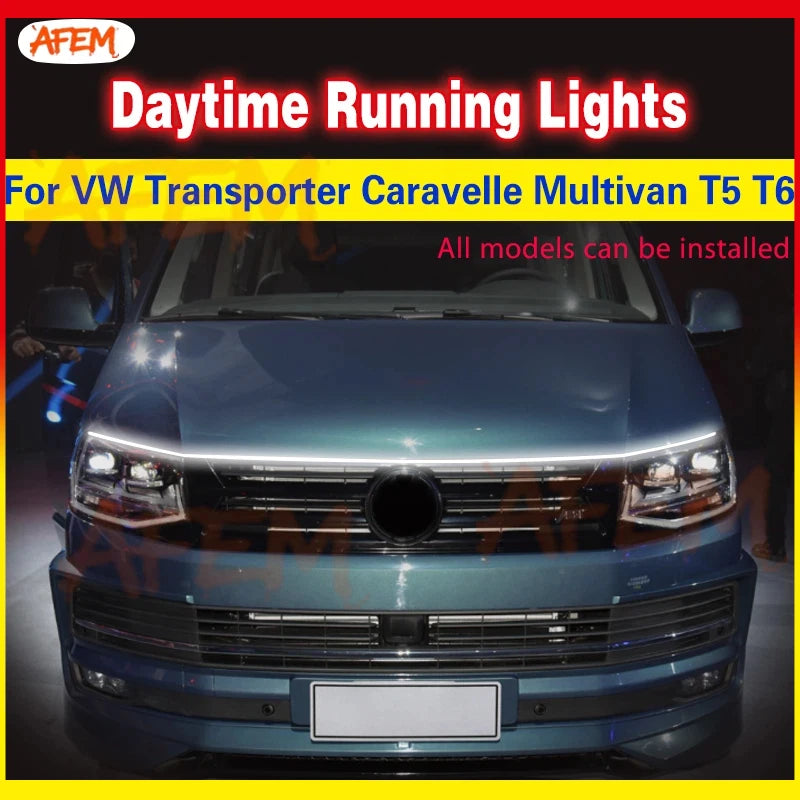 For VW Transporter Caravelle Multivan T5 T6 12V Drl Daytime