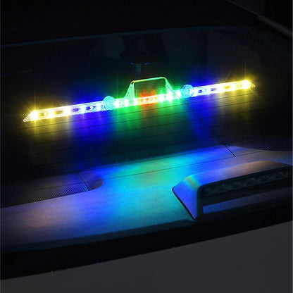 For Auto Emergency Grill Warning Lamp Solar Strobe Windshield