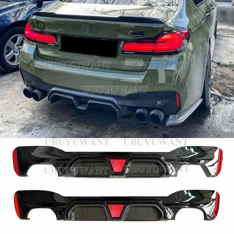 For BMW G30 G38 5 Series 2017 2018 2019 2020 2021 Black Rear