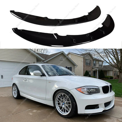 For BMW E82 E88 1 Ser 2PCS M Performance Front Bumper Splitter