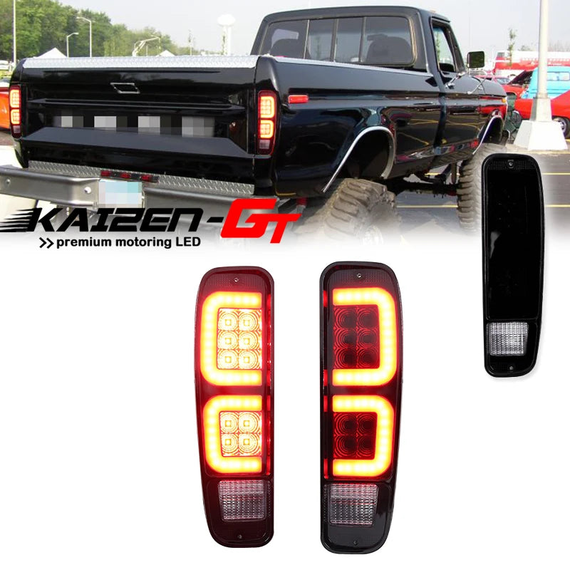 For Ford Bronco E100 E150 E250 Red Rear Tail Brake E350 F100