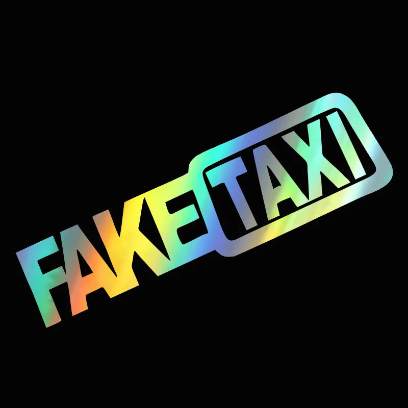 For BMW Ford Toyota VW Honda G003 20x5.6cm Funny Fake Taxi