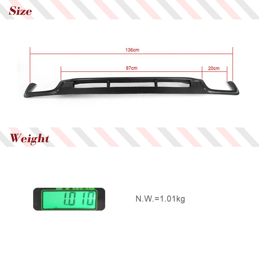 For BMW 5 Series F10 F18 Carbon Fiber Rear Bumper Racing