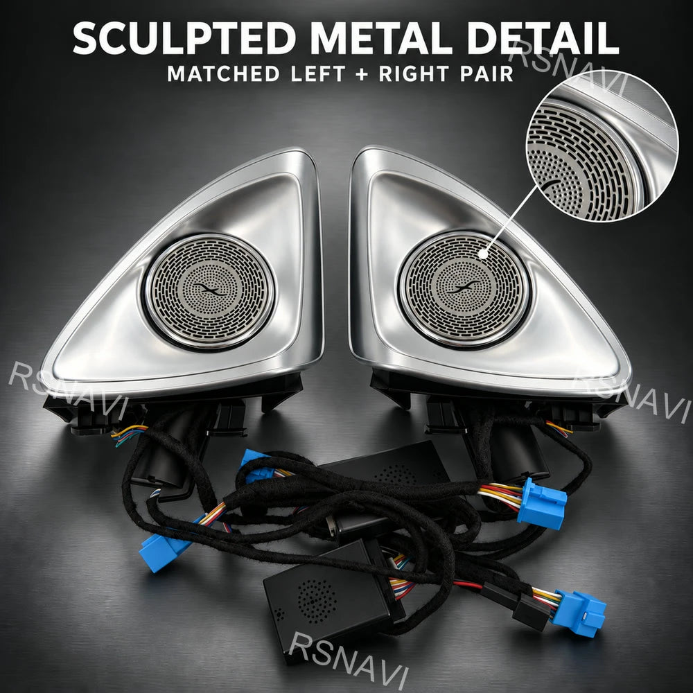 4D Rotating Tweeters Ambient Lighting Compatible Mercedes-Benz