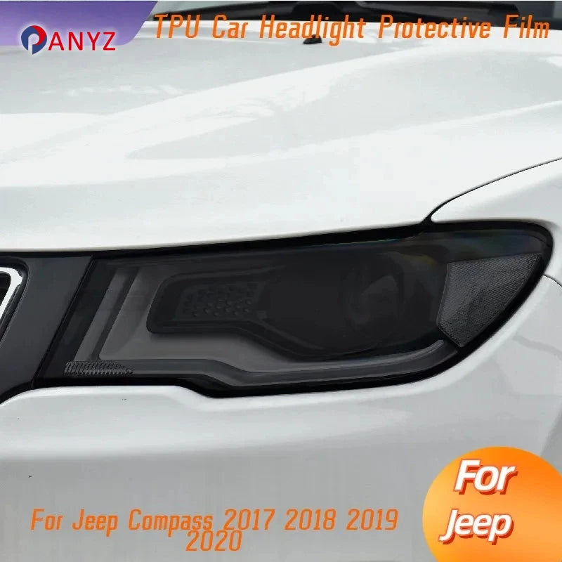 For Jeep Compass 2017 2018 2019 2020 Headlight Protection Tint