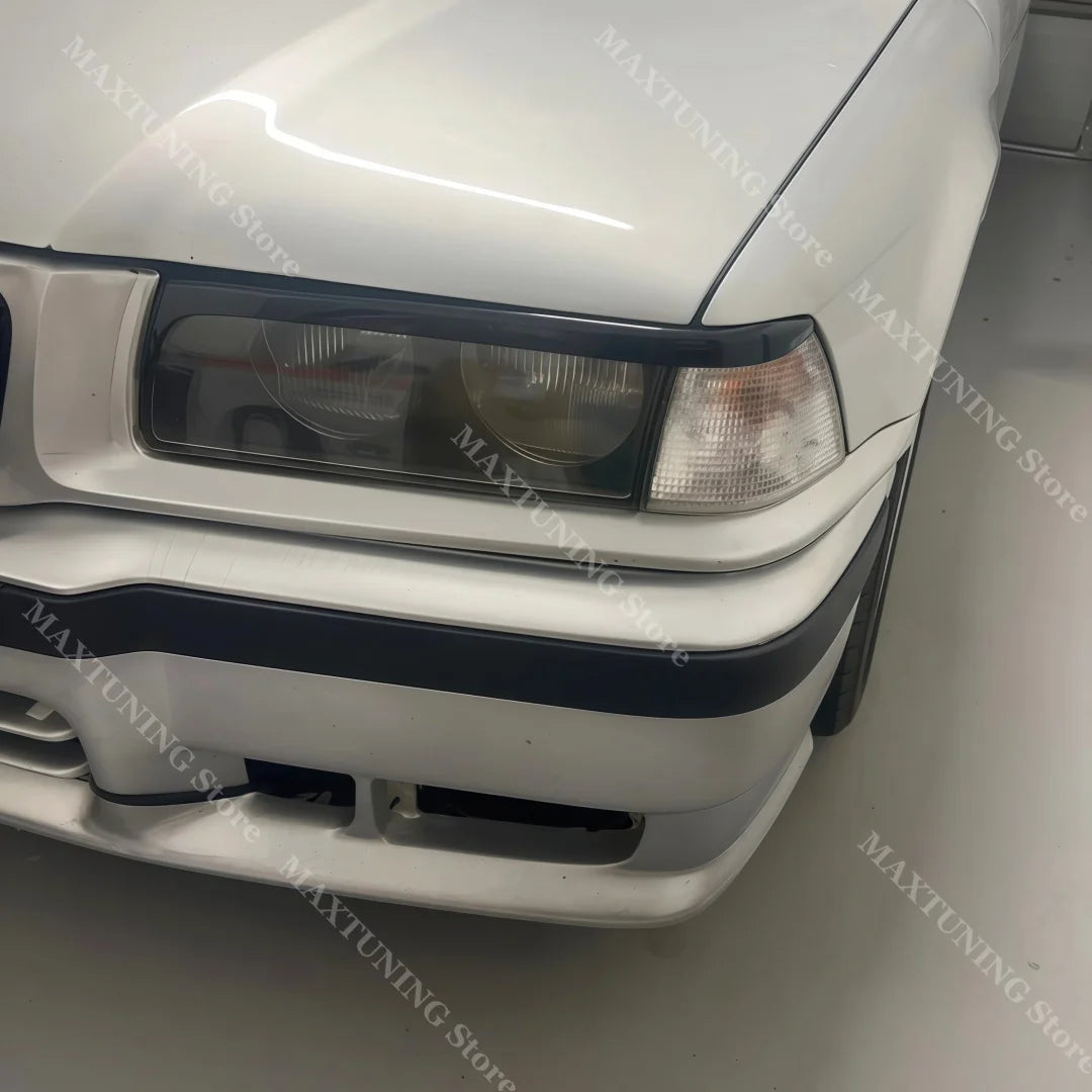 For BMW 3 Series E36 1992-1998 2PCS Glossy Black Front Headlight