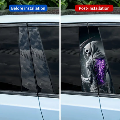 For -B-Post External Accessories Semi-Matte Finish 2-piece