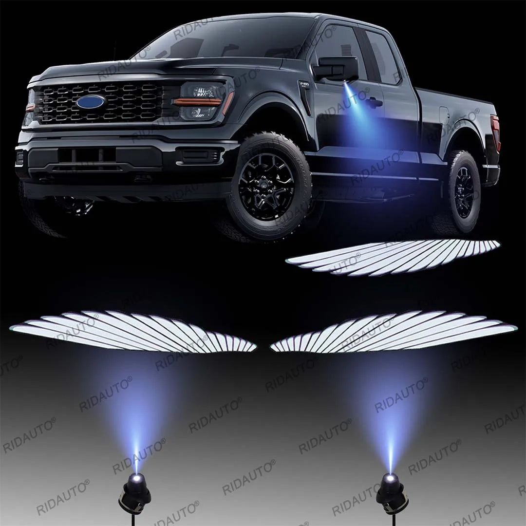 Angel Wing Ambient Rearview Mirrors Pickup Truck General Welcome