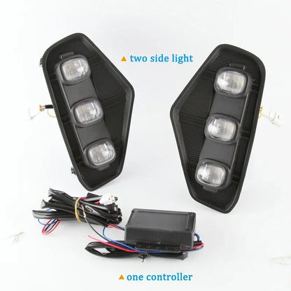 For Nissan Navara 2021 2022 Yellow Drl 12V Daylights Turn Signal