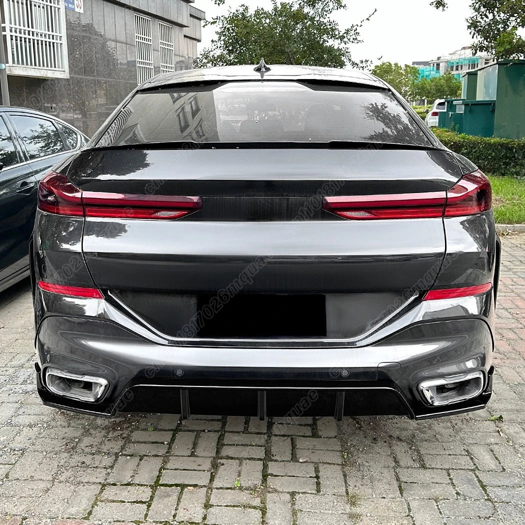 For BMW X6 G06 2019 2020 2021 2022 2023 Rear Bumper Diffuser Lip