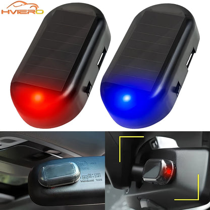 For Auto Solar Powered Security Warning Dummy Alarm Wireless