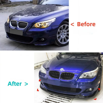 For BMW 5 Series E60 E61 Front Bumper Lip Splitter Spoile