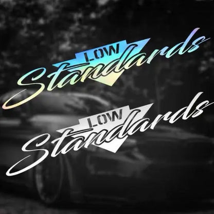 1PCS Lowstandards Front Windshield Waterproof Sticker Vinyl