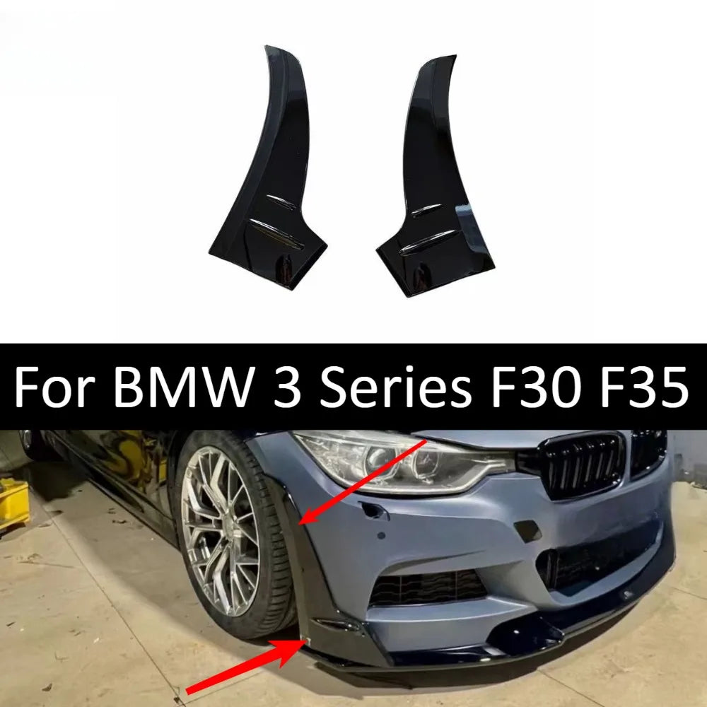 For BMW 3 Series F30 F35 Front Bumper Corner Canards Mt Design
