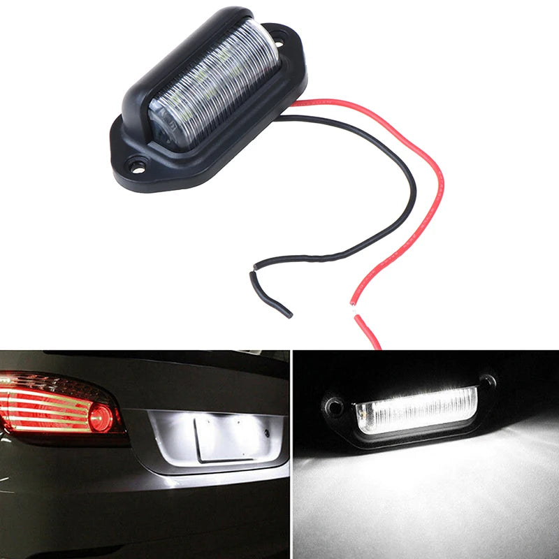 1PC Waterproof 12V License Plate Boat Truck Trailer Step