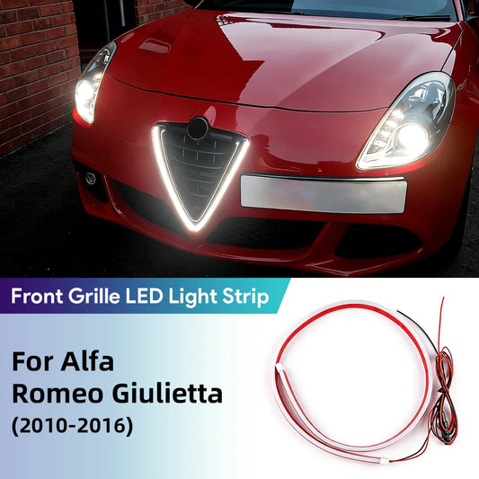 Dynamic Sequential LED Front Grille Ambient Light Strip DRL Lamp For Alfa Romeo Giulietta 2010-2016 Turn Signal Car Exte