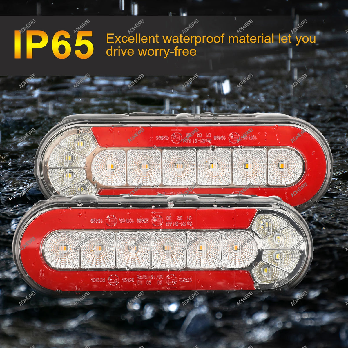 For Camper Aohewei Trailer Tail 12 24V Waterproof Stop Side