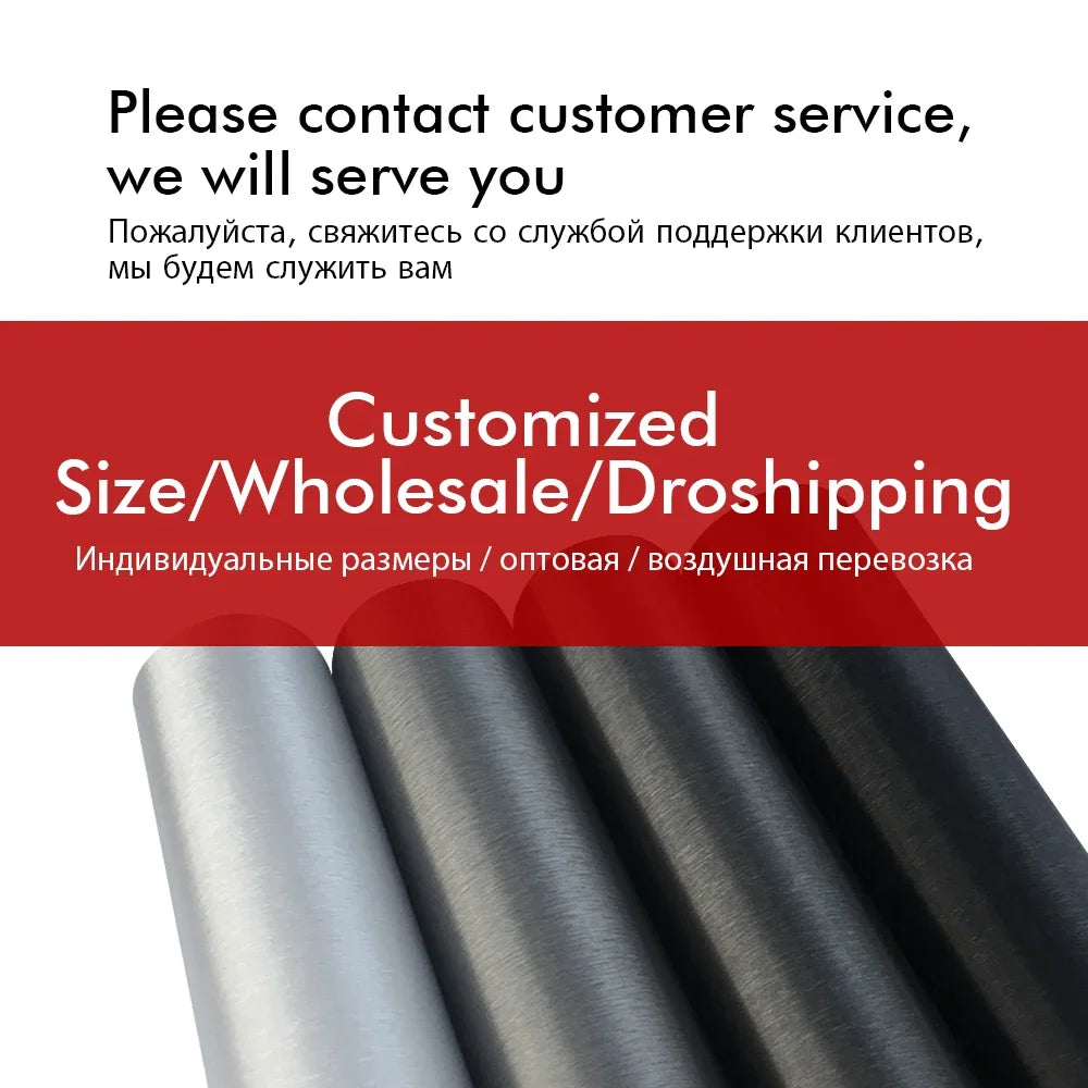 For Motorbike Auto Accessories Matt Brushed Aluminum Vinyl Wrap