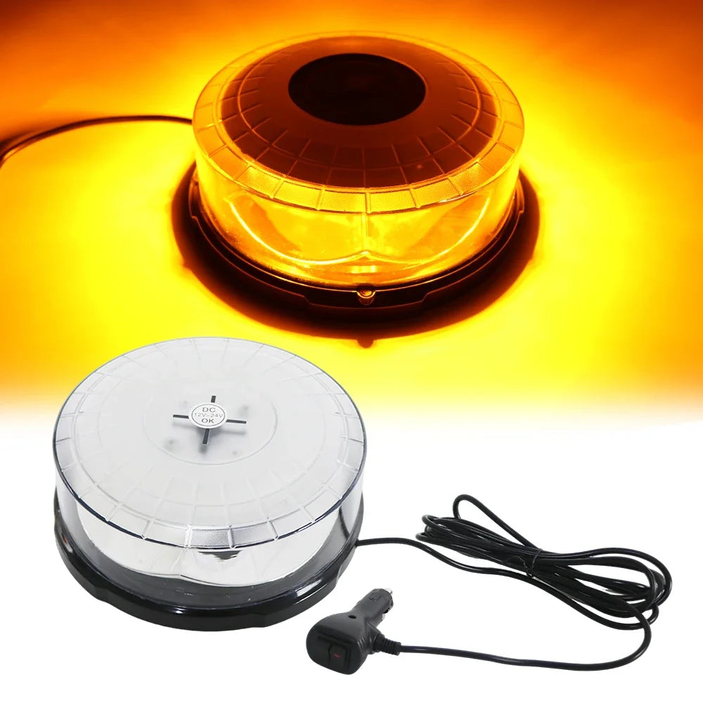 Truck Roof Beacon Amber Strobe Warning Fire Engine Bus