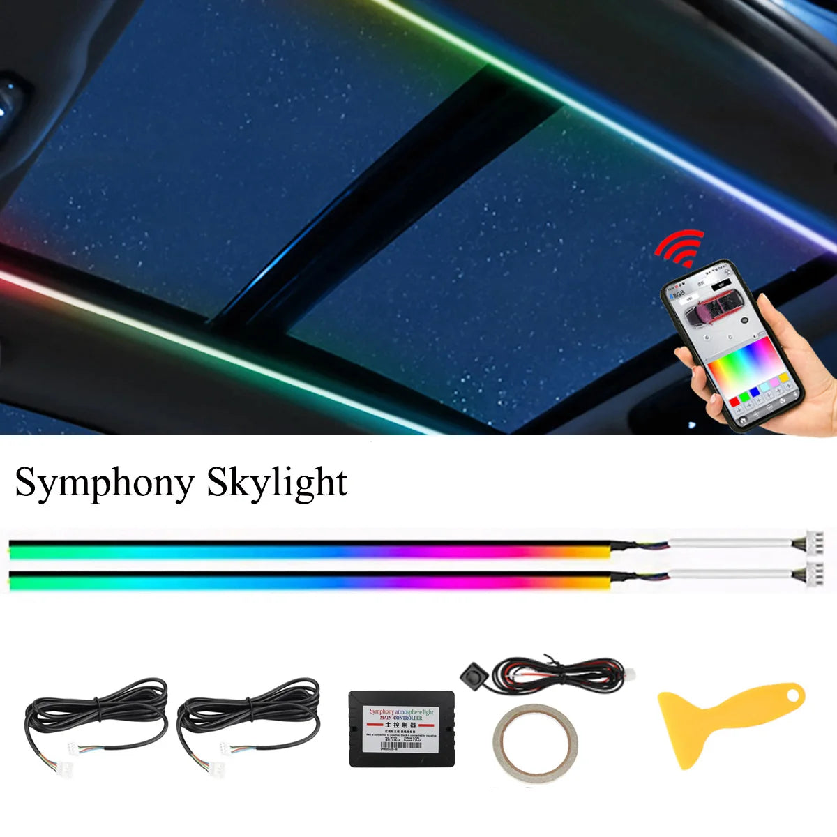 110CM Sunroof Atmosphere 256 Colours Skylight Symphony APP