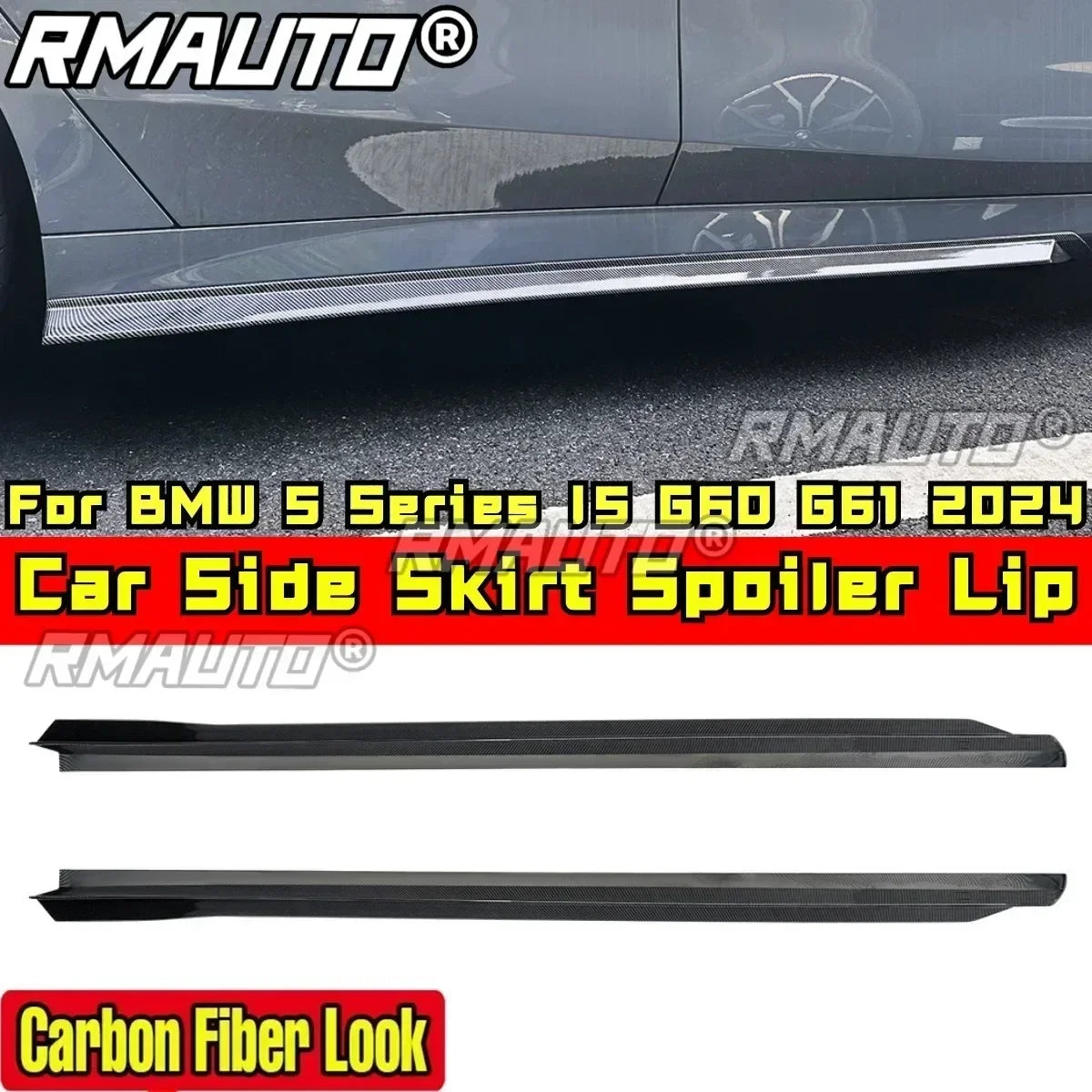 For BMW 5 Series I5 G60 I5 G60 G61 Body Kit Side Skirt Spoiler