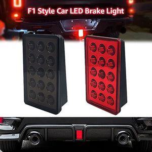 12V F1 Brake Pilot Red Black Rear Tail Flashing