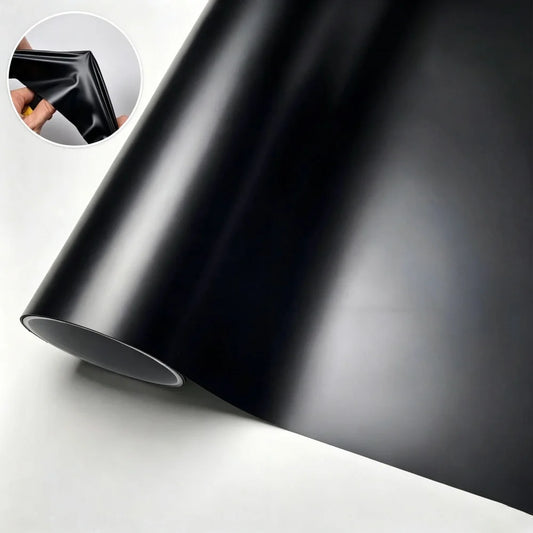 Satin Black Tpu Adhesive Vinyl Wrap Waterproof Sticker Film