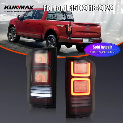 For Ford F150 2018-2022 Drl Reverse Pair Tail Brake Turning