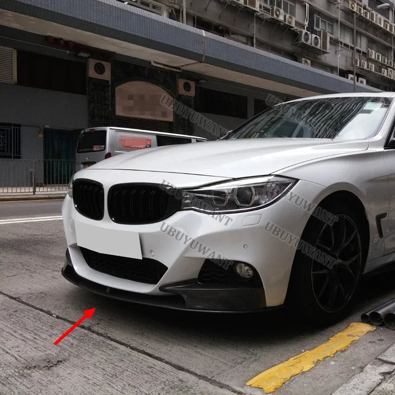 For BMW 3 Series Gt F34 2013 2019 Front Bumper Lip Spoiler