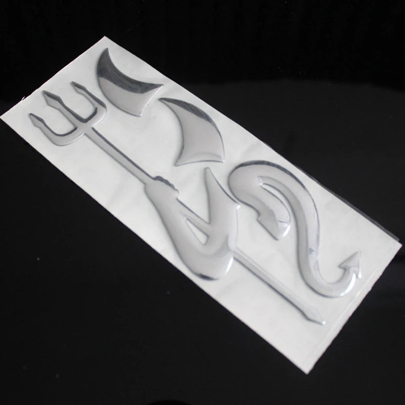 Creative 3D Little Devil Demon Sticker Funny Emblem Logo