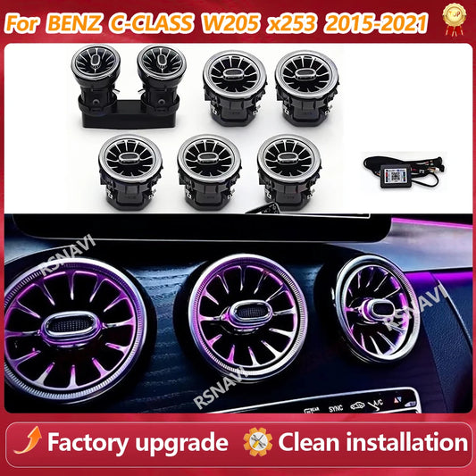 For Mercedes Benz C-class W205 2015-2021 Colors Air Vents