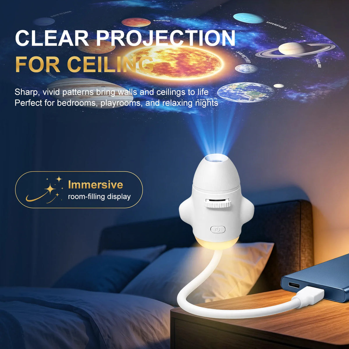 2-in-1 USB Ambient Replaceable multi-lamp Films Atmosphere