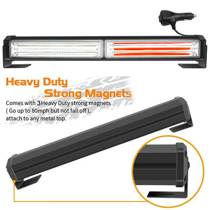 2-section Cob Work Strobe Warning Modes 12V 24V Cigarette