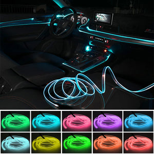 Meter Ambient Lighting Neon Fiber Optic Atmosphere Strip Interior
