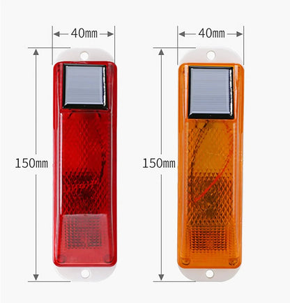 Solar Strobe Warning Flash Traffic Caution Chip Control Bridge