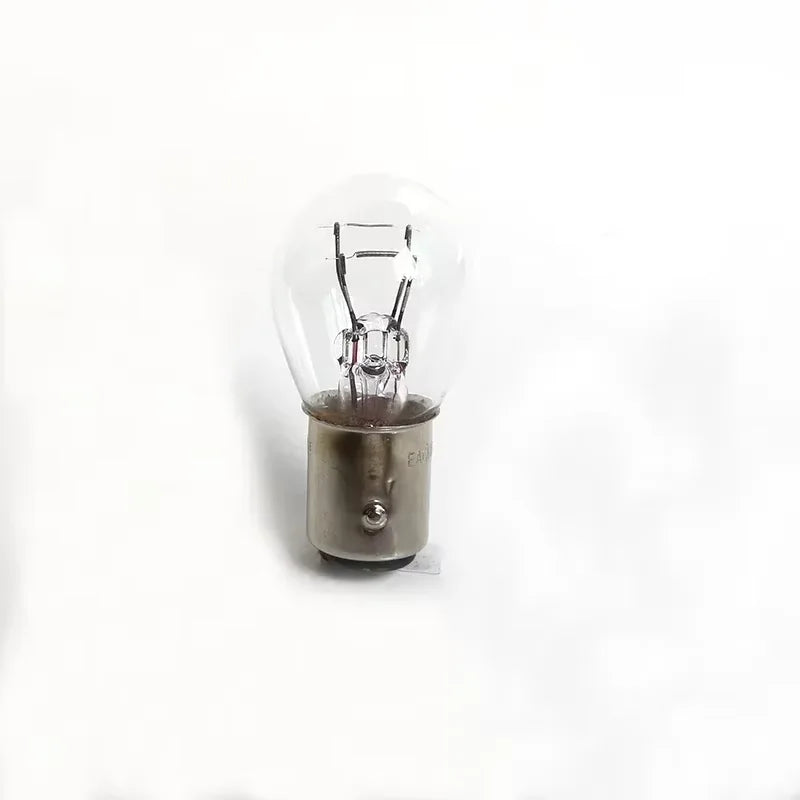 10PCS dc12v 380 bay15d 1157 5W Natural White Glass
