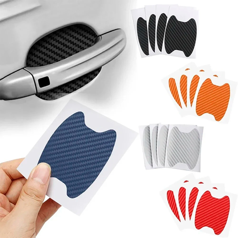 4PCS Set Handle Protection Film Door Sticker Scratches Resistant