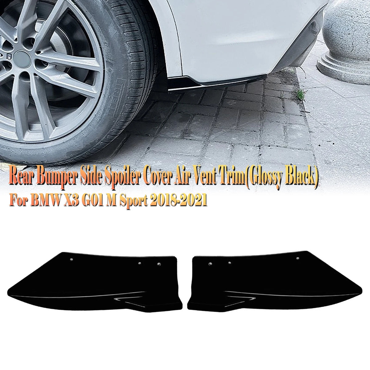 For BMW X3 G01 Lci M Sport 2018 2019 2020 2021 Carbon Fiber Look