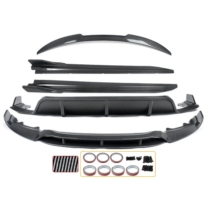 For 2014-19 BMW X6 F16 Front Body Aero Kit Lip Rear Diffuser
