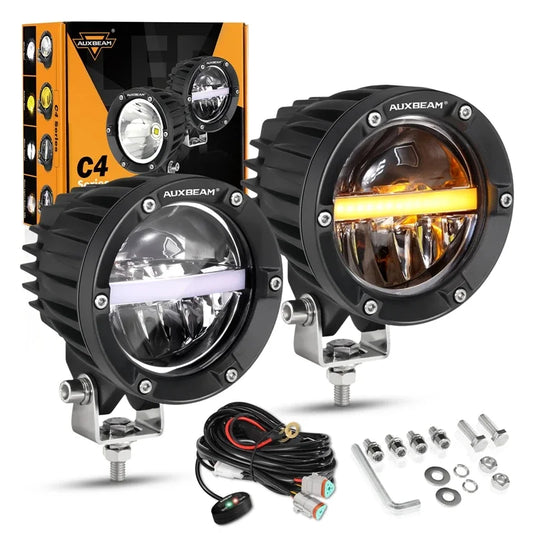 Auxbeam Inch 110W 11000LM Work Amber Drl 5050 Smd