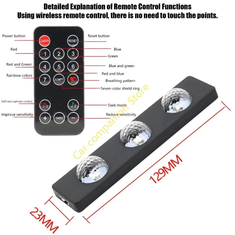 For Vehicle Cabin Featuring Sound Control Pack Multicolor Mood