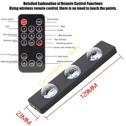 For Vehicle Cabin Featuring Sound Control Pack Multicolor Mood