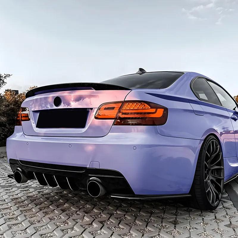 For BMW 3 Series Coupe E92 E93 2006-2013 Rear Bumper Black