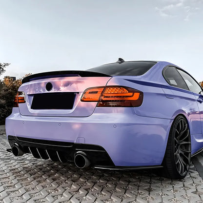 For BMW 3 Series Coupe E92 E93 2006-2013 Rear Bumper Black