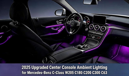 For Mercedes Benz W205 C-Class Center Console Ambient Saddle